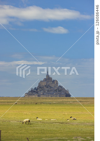 Mont Saint Michel, UNESCO site, Normandy, France 126086446