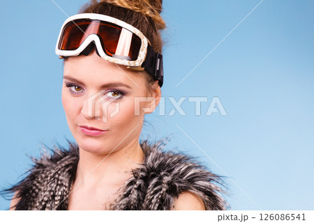 Nice girl with sporty outfit. 126086541