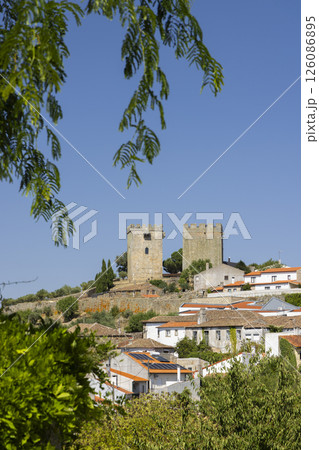 Castle of Pinhel with town, Guarda, Centro, Portugal 126086895
