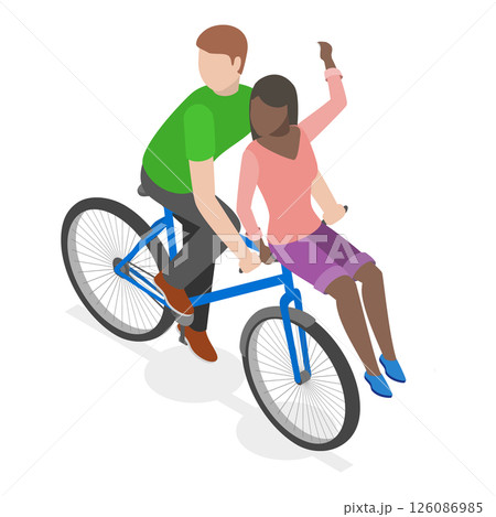 3D Isometric Flat  Illustration of Healthy And Active Lifestyle. Item 4 126086985