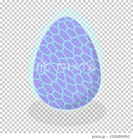 3D Isometric Flat  Set of Dragon Eggs. Item 2 126086992