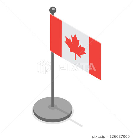 3D Isometric Flat  Illustration of Canada Collection. Item 1 126087000