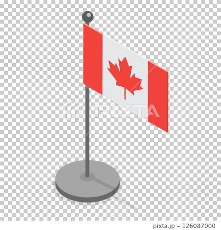 3D Isometric Flat  Illustration of Canada Collection. Item 1 126087000
