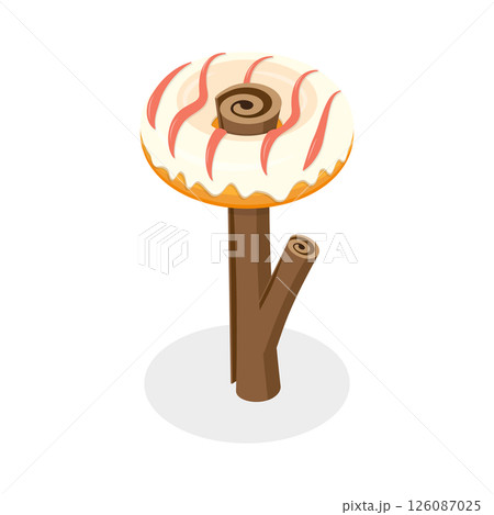 3D Isometric Flat Set of Fantasy Sweet Land Elements. Item 5 3D Isometric Flat Set of Fantasy Sweet Land Elements. Item 5 126087025