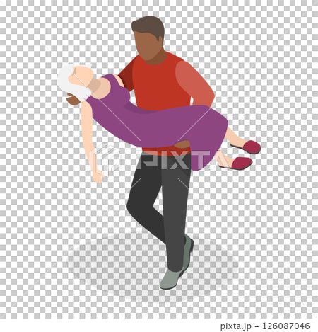 3D Isometric Flat  Illustration of Medical First Aid. Item 6 126087046