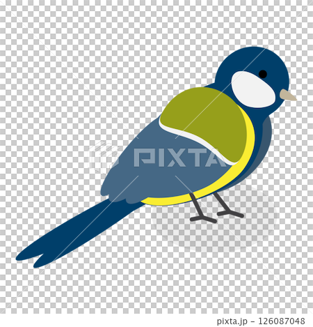 3D Isometric Flat  Set of City Birds. Item 9 126087048