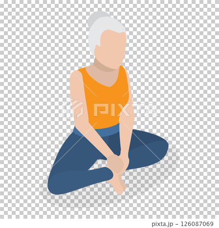 3D Isometric Flat  Illustration of Chakra Systems. Item 16 126087069