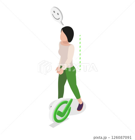3D Isometric Flat Illustration of Walking...のイラスト素材 [126087091] - PIXTA