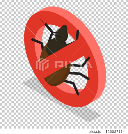 3D Isometric Flat Illustration of Pest Control. Item 2 3D Isometric Flat Illustration of Pest Control. Item 2 126087114