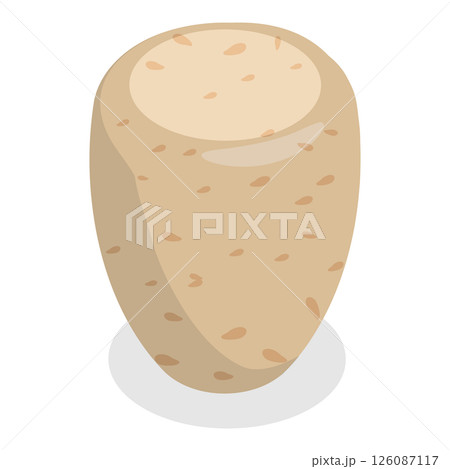 3D Isometric Flat  Set of Wine Corks. Item 3 126087117