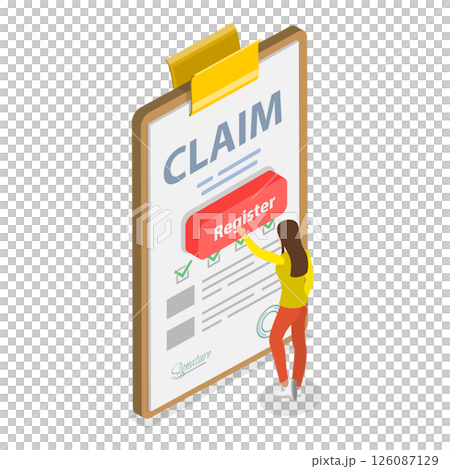 3D Isometric Flat Set of Compensation Scenes. Item 1 3D Isometric Flat Set of Compensation Scenes. Item 1 126087129