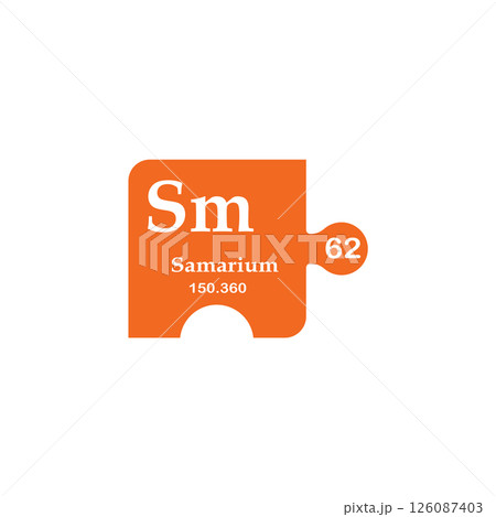 samarium sign and symbol samarium sign and symbol 126087403