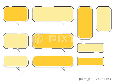 吹き出しや枠のセット 吹き出しや枠のセット 126087463