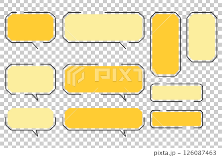 吹き出しや枠のセット 吹き出しや枠のセット 126087463