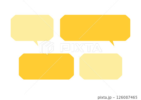 吹き出しや枠のセット 126087465