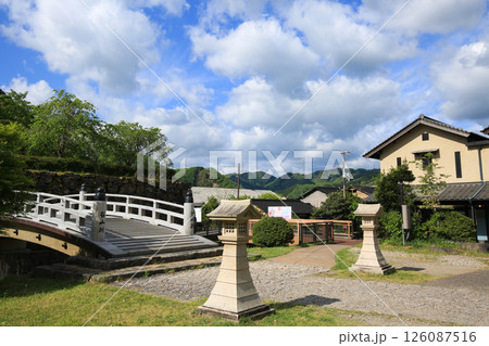 兵庫県勝岡市　出石城　登城橋 126087516