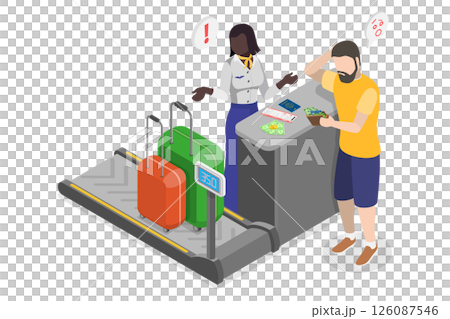 3D Isometric Flat Illustration of Vacation Targets, Busy Vacation Characters Juggling Numerous Tasks 3D Isometric Flat Illustration of Vacation Targets, Busy Vacation Characters Juggling Numerous Tasks 126087546