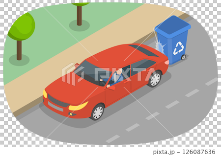 3D Isometric Flat Illustration of Car Driving Tips , Rules For Driving and Parking Outdoors 3D Isometric Flat Illustration of Car Driving Tips , Rules For Driving and Parking Outdoors 126087636