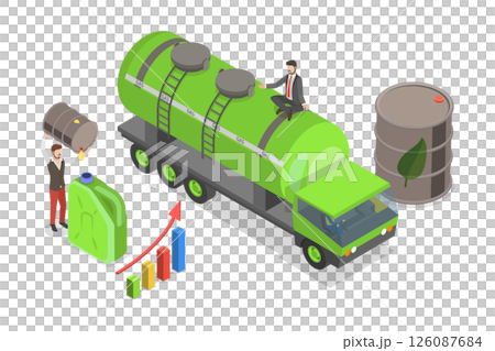 3D Isometric Flat Illustration of Renewable Energy, Biofuel and Environmental Sustainability 3D Isometric Flat Illustration of Renewable Energy, Biofuel and Environmental Sustainability 126087684