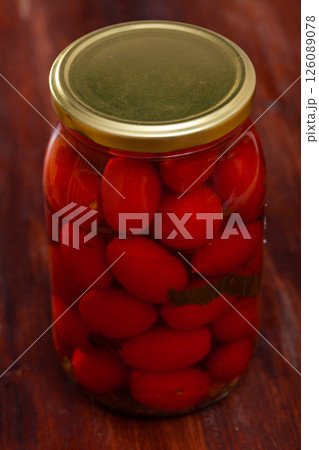 Tomatoes marinated in jars Tomatoes marinated in jars 126089078