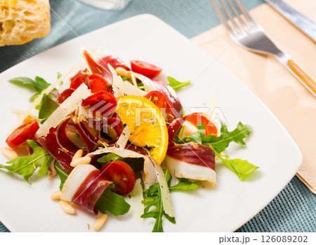 Salad from duck ham 126089202