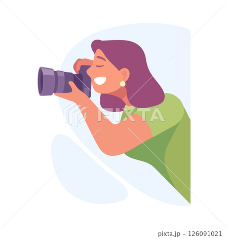 A talented photographer is capturing beautiful moments using a DSLR camera during an event A talented photographer is capturing beautiful moments using a DSLR camera during an event 126091021