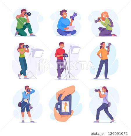 A diverse group of photographers are capturing unique moments across a variety of settings 126091072