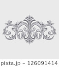 Decorative silver pattern 126091414