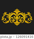 Decorative gold pattern 126091416