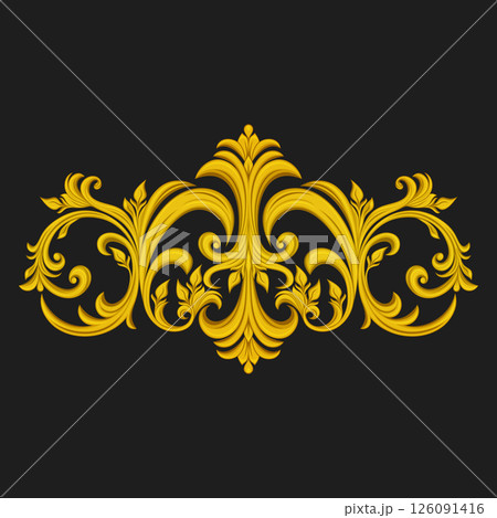 Decorative gold pattern 126091416