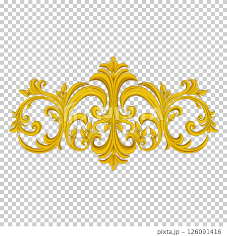 Decorative gold pattern 126091416