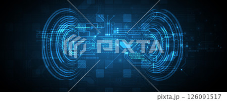 Abstract circuit technology concept background 126091517