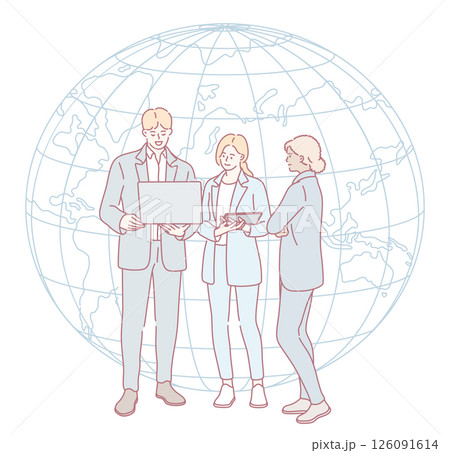 Collaboration within a Global Business Environment is essential for success in todays market 126091614