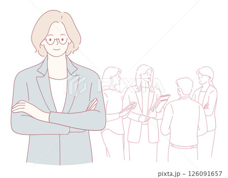A Professional Business Meeting with a Confident Leader Leading the Team Efforts Productively A Professional Business Meeting with a Confident Leader Leading the Team Efforts Productively 126091657