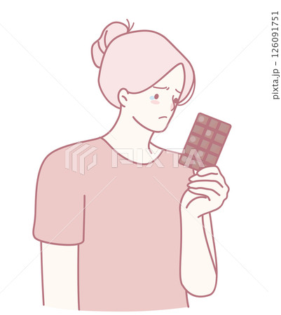 Contemplating Chocolate A Sweet Dilemma That Encourages Reflection On Desires And Choices 126091751