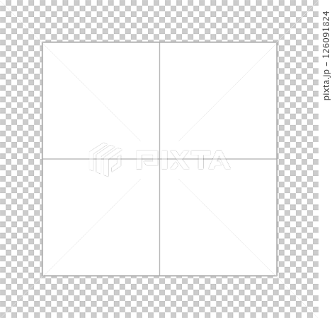 A square grid divided into 4 cells - a template for simple tables and charts with a 2x2 frame 126091824