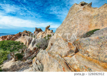 Unbelivable view on popular travel destination Bear Rock (Roccia dell Orso) on Capo Dorso Unbelivable view on popular travel destination Bear Rock (Roccia dell Orso) on Capo Dorso 126092912