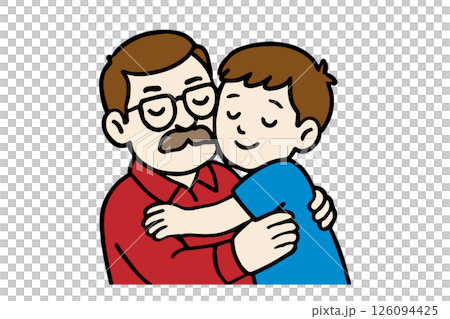 Father's Day happy parents and children 126094425