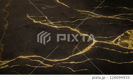 The Black Gold Marble for texture Background 3d Rendering. 126094910