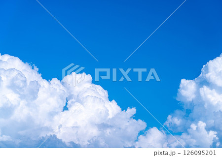 【夏素材】入道雲がわく夏空のイメージ素材【長野県】 【夏素材】入道雲がわく夏空のイメージ素材【長野県】 126095201