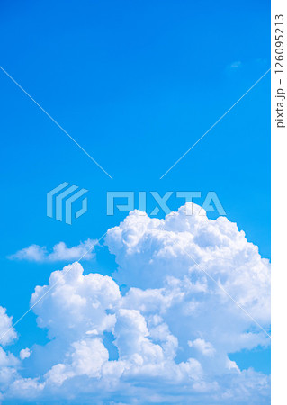 【夏素材】入道雲がわく夏空のイメージ素材【長野県】 【夏素材】入道雲がわく夏空のイメージ素材【長野県】 126095213