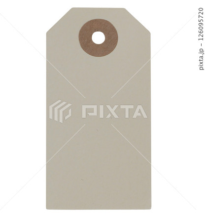 Blank beige gift tag mockup. Empty paper label template isolated on transparent background. Branding mock-up. Single cut out graphic object. Sale, discount, birthday concept. Copy space. Price tag. Blank beige gift tag mockup. Empty paper label template isolated on transparent background. Branding mock-up. Single cut out graphic object. Sale, discount, birthday concept. Copy space. Price tag. 126095720