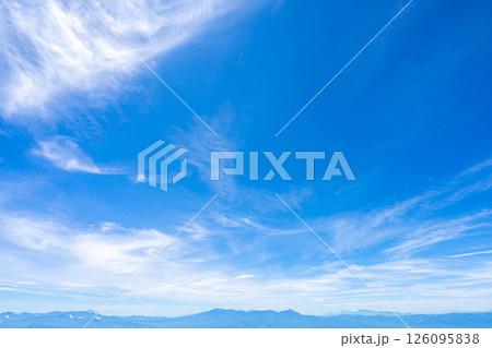 【山素材】夏のトーミの頭から見る善光寺平方面【長野県】 【山素材】夏のトーミの頭から見る善光寺平方面【長野県】 126095838