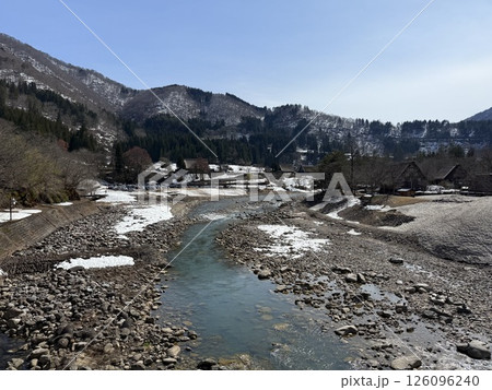 Shirakawa-go is historic village in Gifu Prefecture, famous for its gassho-zukuri farmhouses with steep thatched roofs, a UNESCO World Heritage Site. Shirakawa-go is historic village in Gifu Prefecture, famous for its gassho-zukuri farmhouses with steep thatched roofs, a UNESCO World Heritage Site. 126096240