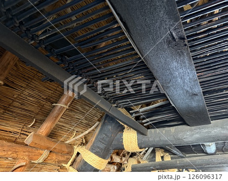 Shirakawa-go is historic village in Gifu Prefecture, famous for its gassho-zukuri farmhouses with steep thatched roofs, a UNESCO World Heritage Site. Shirakawa-go is historic village in Gifu Prefecture, famous for its gassho-zukuri farmhouses with steep thatched roofs, a UNESCO World Heritage Site. 126096317