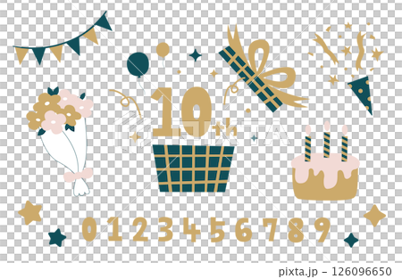 アニバーサリー素材セット 126096650