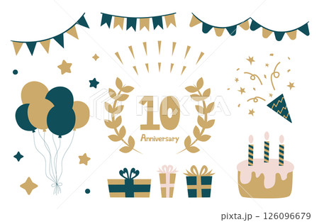 アニバーサリー素材セット 126096679