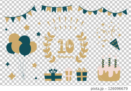 アニバーサリー素材セット 126096679