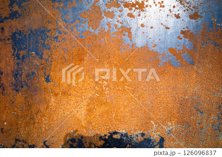 錆びた鉄板　b-2-2 高コントラスト 明るめ 126096837
