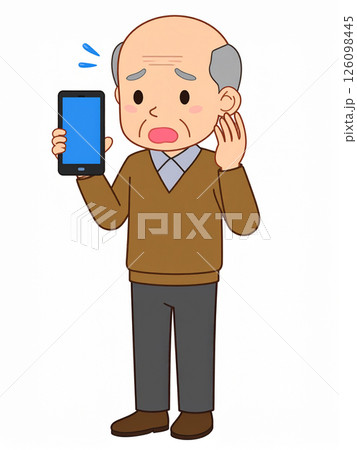 高齢者　スマートフォン　困りごと 126098445